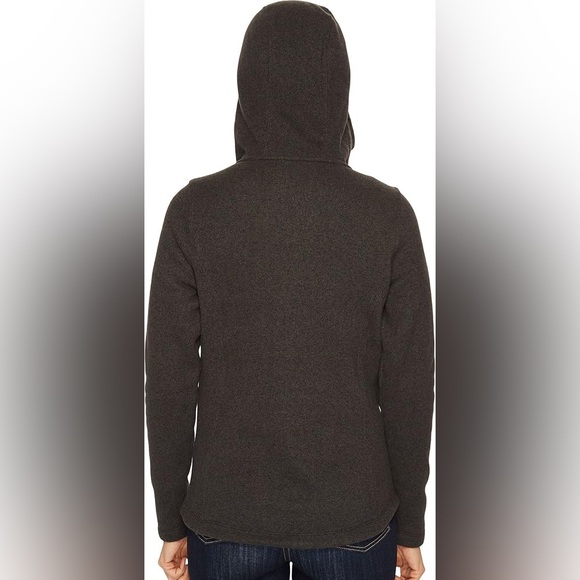 The North Face Crescent Hooded Fleece Pullover Womens Dark Grey - Picture 3 of 5